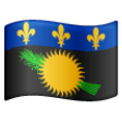 Guadeloupe Flag on Samsung One UI