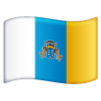 Canary Islands Flag on Samsung One UI