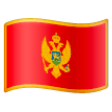 Montenegro Flag on Samsung One UI