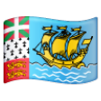 St. Pierre & Miquelon Flag on Samsung One UI