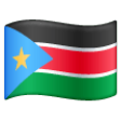 South Sudan Flag on Samsung One UI