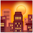 Sunset Over Buildings on Samsung One UI