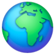 Earth Globe Europe-africa on Samsung One UI