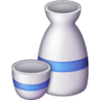 Sake Bottle And Cup on Samsung One UI
