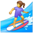Woman Surfing on Samsung One UI