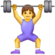 Woman Lifting Weights on Samsung One UI