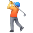 Person Golfing on Samsung One UI
