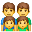 Family: Man, Man, Boy, Boy on Samsung One UI