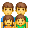 Family: Man, Man, Girl, Boy on Samsung One UI