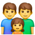 Family: Man, Man, Girl on Samsung One UI