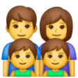 Family: Man, Woman, Boy, Boy on Samsung One UI