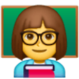 Woman Teacher on Samsung One UI