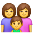 Family: Woman, Woman, Boy on Samsung One UI