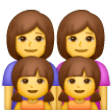 Family: Woman, Woman, Girl, Girl on Samsung One UI