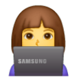 Woman Technologist on Samsung One UI
