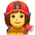Woman Firefighter on Samsung One UI