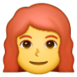 Woman: Red Hair on Samsung One UI