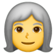 Woman: White Hair on Samsung One UI