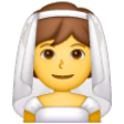 Bride With Veil on Samsung One UI