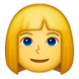 Woman: Blond Hair on Samsung One UI