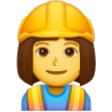 Woman Construction Worker on Samsung One UI