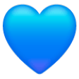Blue Heart on Samsung One UI