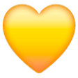 Yellow Heart on Samsung One UI