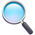 Left-pointing Magnifying Glass on Samsung One UI