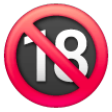 No One Under Eighteen Symbol on Samsung One UI