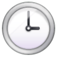 Clock Face Three Oclock on Samsung One UI