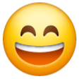 Smiling Face With Open Mouth And Smiling Eyes on Samsung One UI