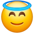 Smiling Face With Halo on Samsung One UI