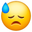 Face With Cold Sweat on Samsung One UI