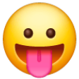 Face With Stuck-out Tongue on Samsung One UI