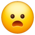 Frowning Face With Open Mouth on Samsung One UI