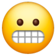 Grimacing Face on Samsung One UI