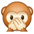 Speak-no-evil Monkey on Samsung One UI