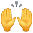 Person Raising Both Hands In Celebration on Samsung One UI