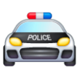 Oncoming Police Car on Samsung One UI