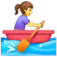 Woman Rowing Boat on Samsung One UI