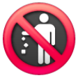 Do Not Litter Symbol on Samsung One UI