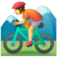 Mountain Bicyclist on Samsung One UI