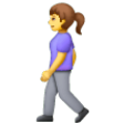 Woman Walking on Samsung One UI