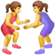 Women Wrestling on Samsung One UI