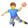 Man Playing Handball on Samsung One UI