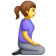 Woman Kneeling Facing Right on Samsung One UI