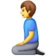 Man Kneeling on Samsung One UI