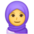 Person With Headscarf on Samsung One UI