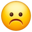 Frowning Face on Samsung One UI