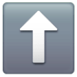 Upwards Black Arrow on Samsung One UI